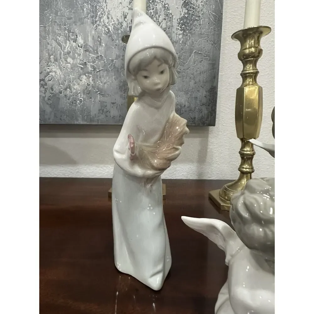 Lot of 3 Authentic Lladró Spain Porcelain Figurines Angels & Child Bird EUC